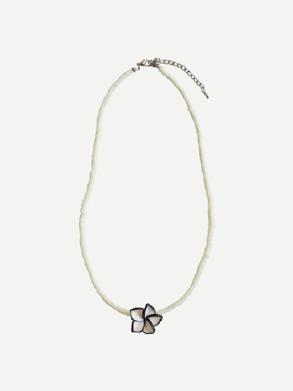 * ROSA CLAY NECKLACE WHITE